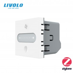 Interrupteur coulissant ZIGBEE, 1 voie, éclairage réglable : Blanc