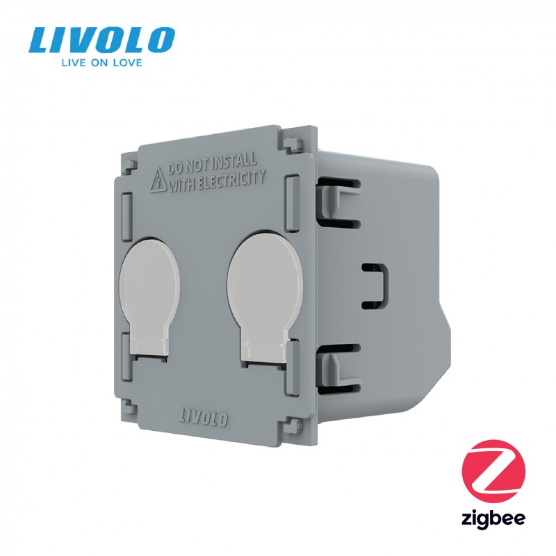Mecanismo doble tactil Livolo para interruptor luz conmutador 2 vias EU  standard
