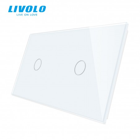 Plaque 2 boutons 1+1 - Livolo