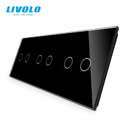 Plaque 6 boutons 2+2+2 - Livolo